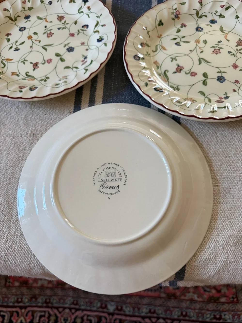 Staffordshire nwot red tableware